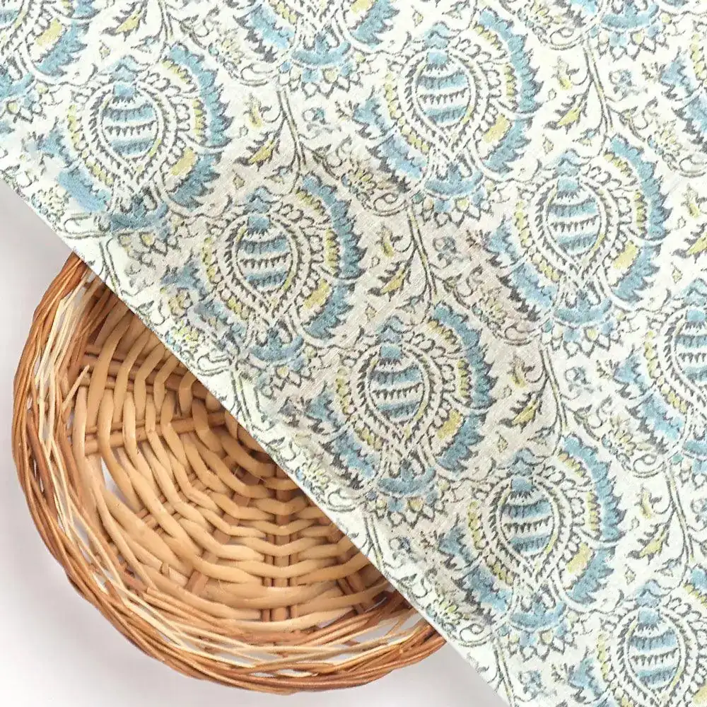 Innovative Art Of Leaves Digital Printed Fabric - Cotton - Image 2