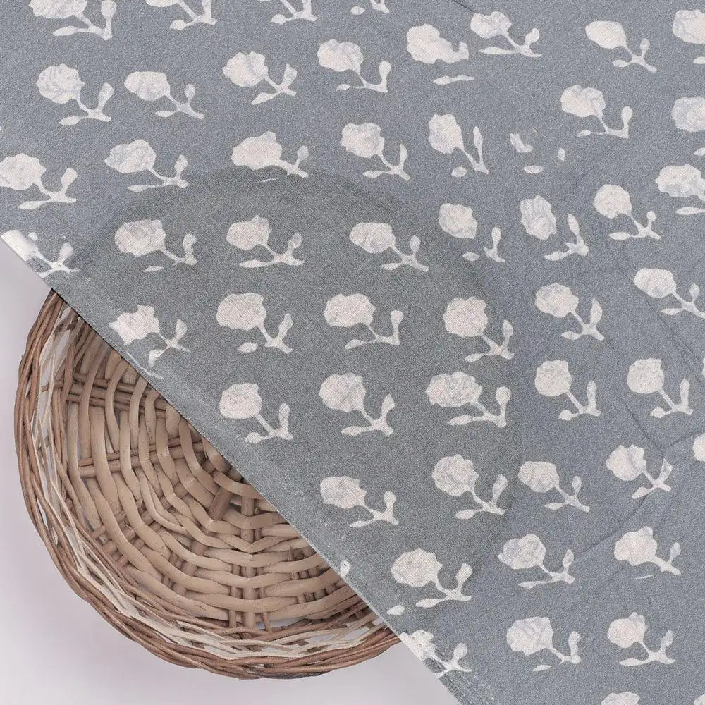 Iris Small Flower Digital Printed Fabric - Pure Cotton - Image 2