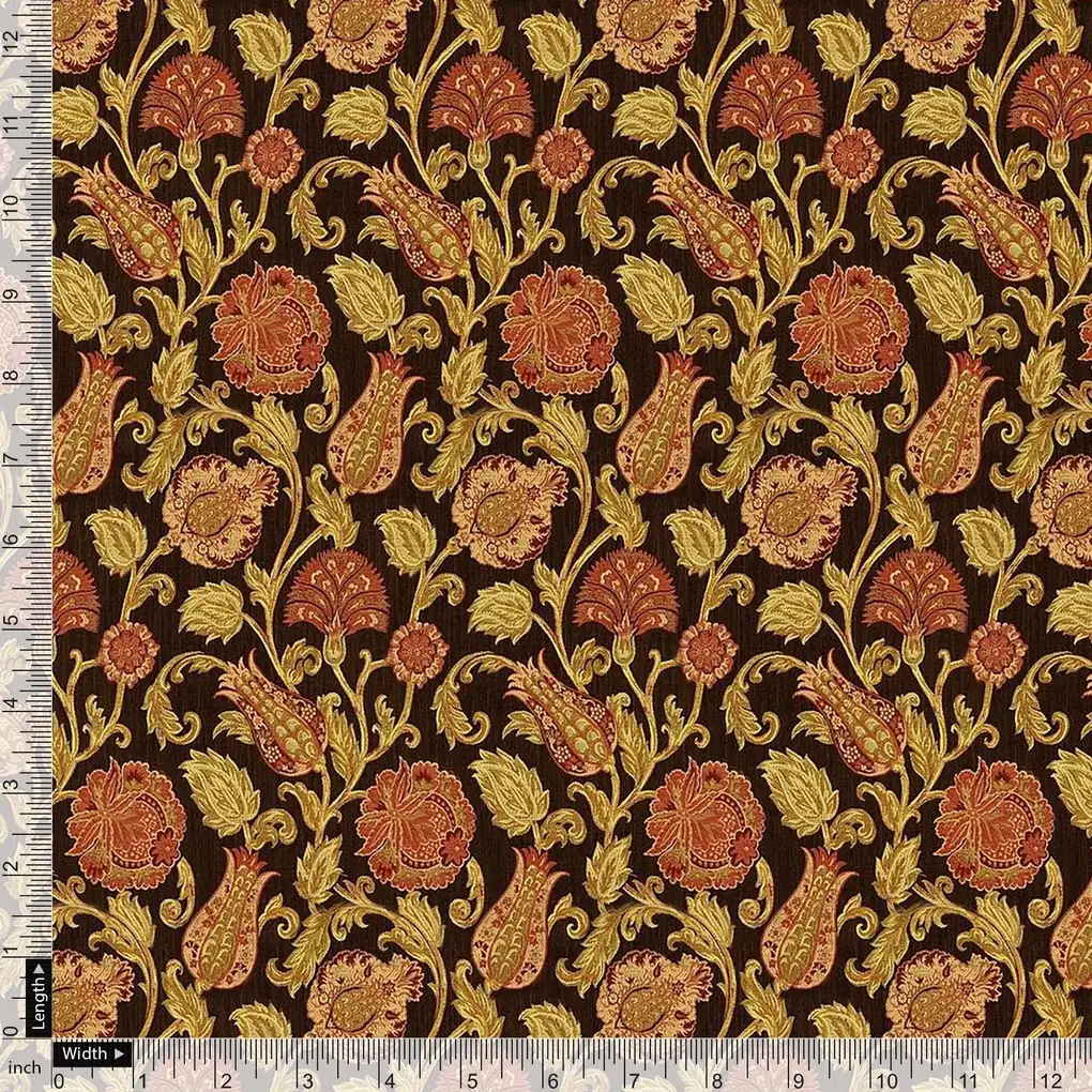 Jacobean Design Digital Printed Fabric - Image 3