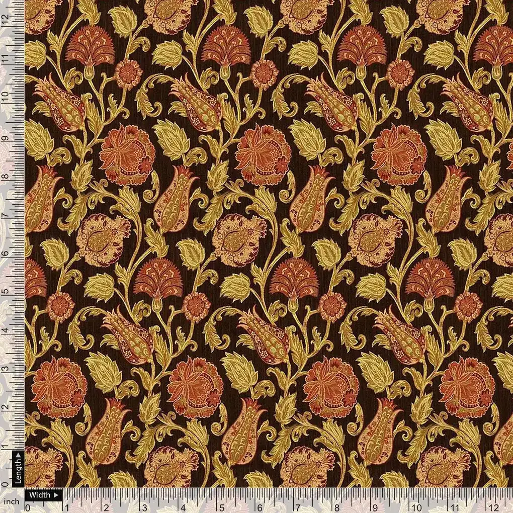 Jacobean Design Digital Printed Fabric - Image 3