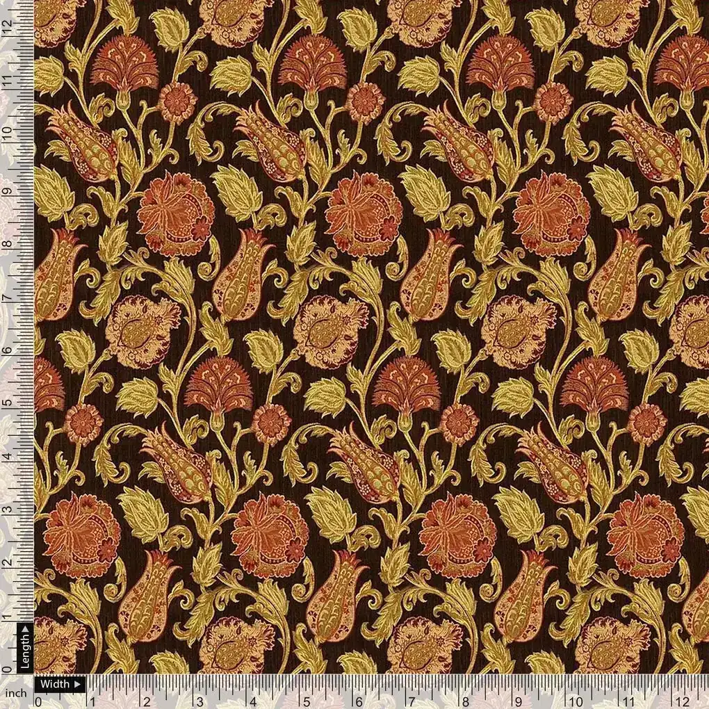 Jacobean Design Digital Printed Fabric - Image 3