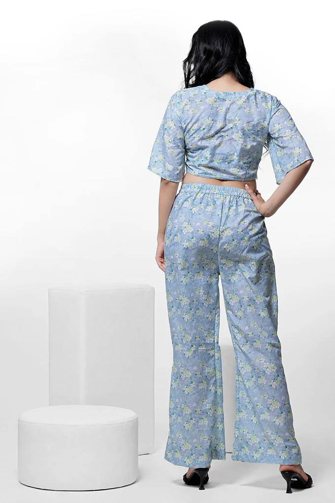 Jasmine Velly Floral Crop Top And Pent - Image 4