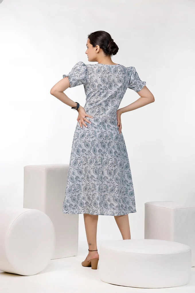 Paisley Print Dress - Image 3