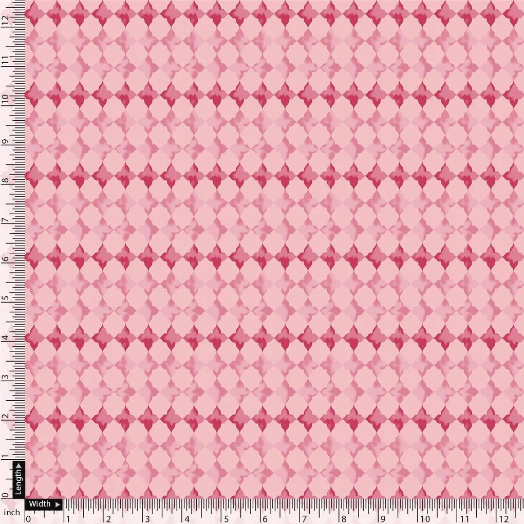 Lattice Star Patterns Digital Printed Fabric - Rayon - Image 4