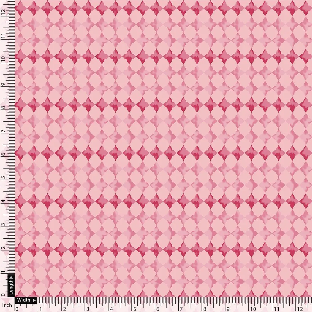 Lattice Star Patterns Digital Printed Fabric - Weightless - Image 4