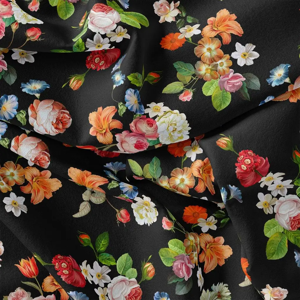 Liberty Small Floral Flower Digital Printed Fabric - Image 2
