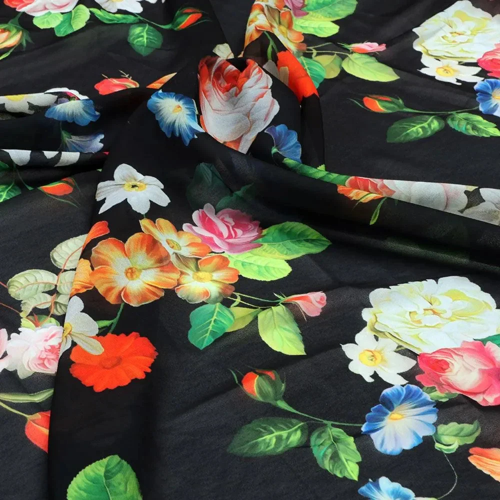 Liberty Small Floral Flower Digital Printed Fabric - Weightless - Image 3