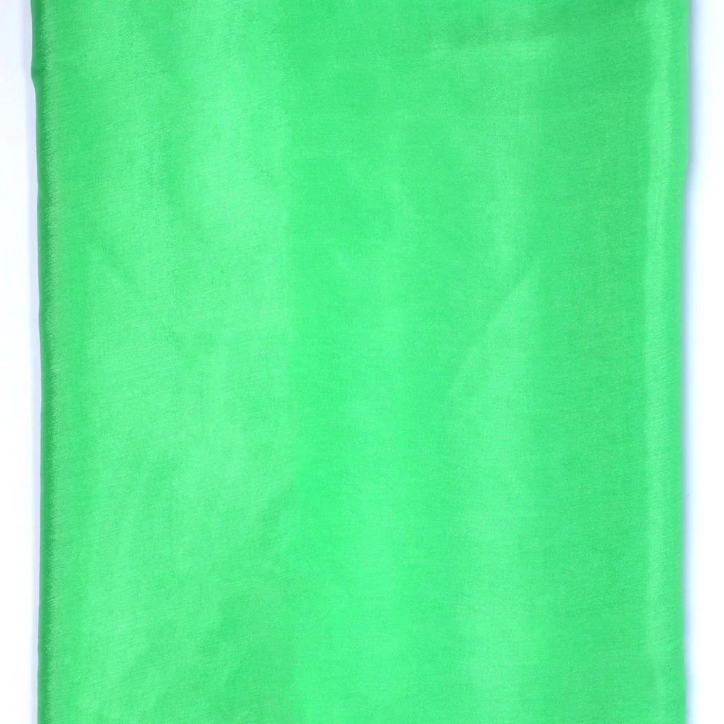 Light Parrot Colour Pure Chinon Plain Dyed Fabric - Image 4