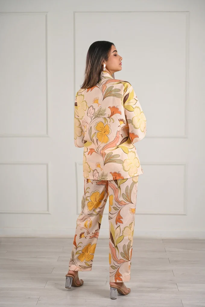 Linen Floral Co-ord Set - Image 2