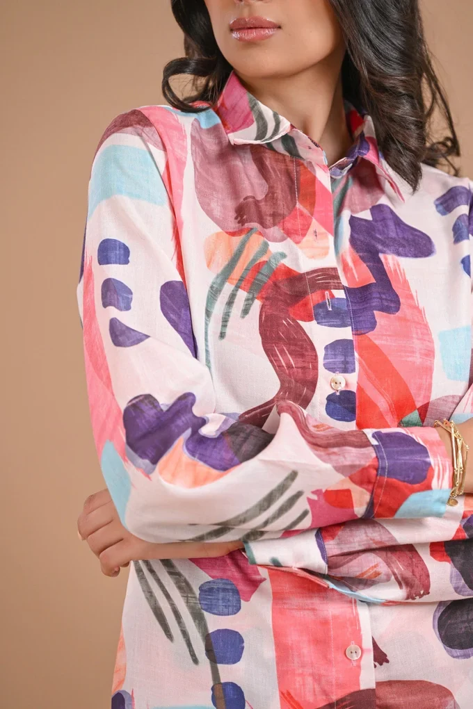 Linen Printed Co-ords - Image 3