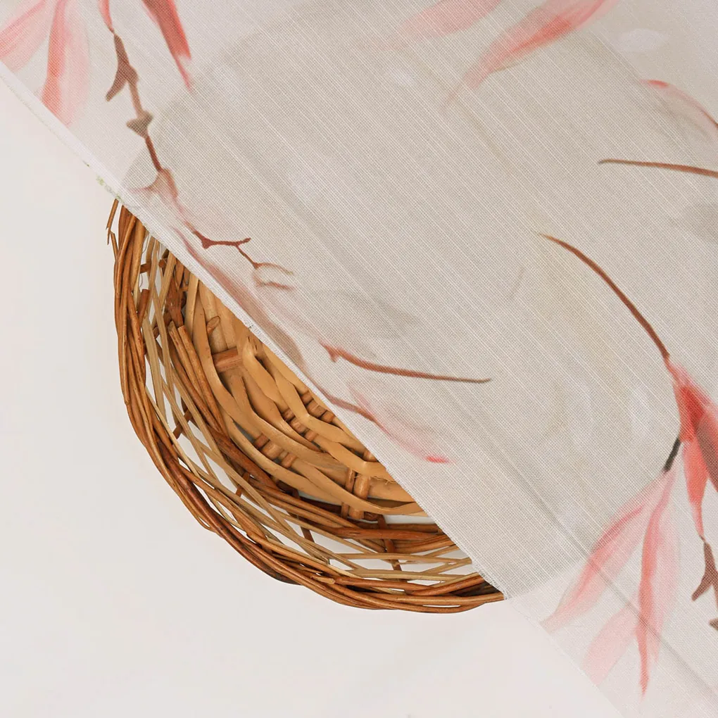 Linen Satin Floral Printed Fabric - Image 3