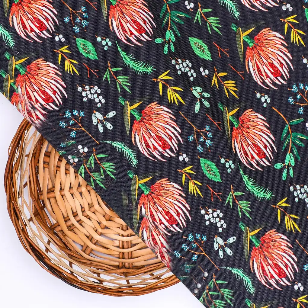 Lovely Lotus Digital Printed Fabric - Image 2