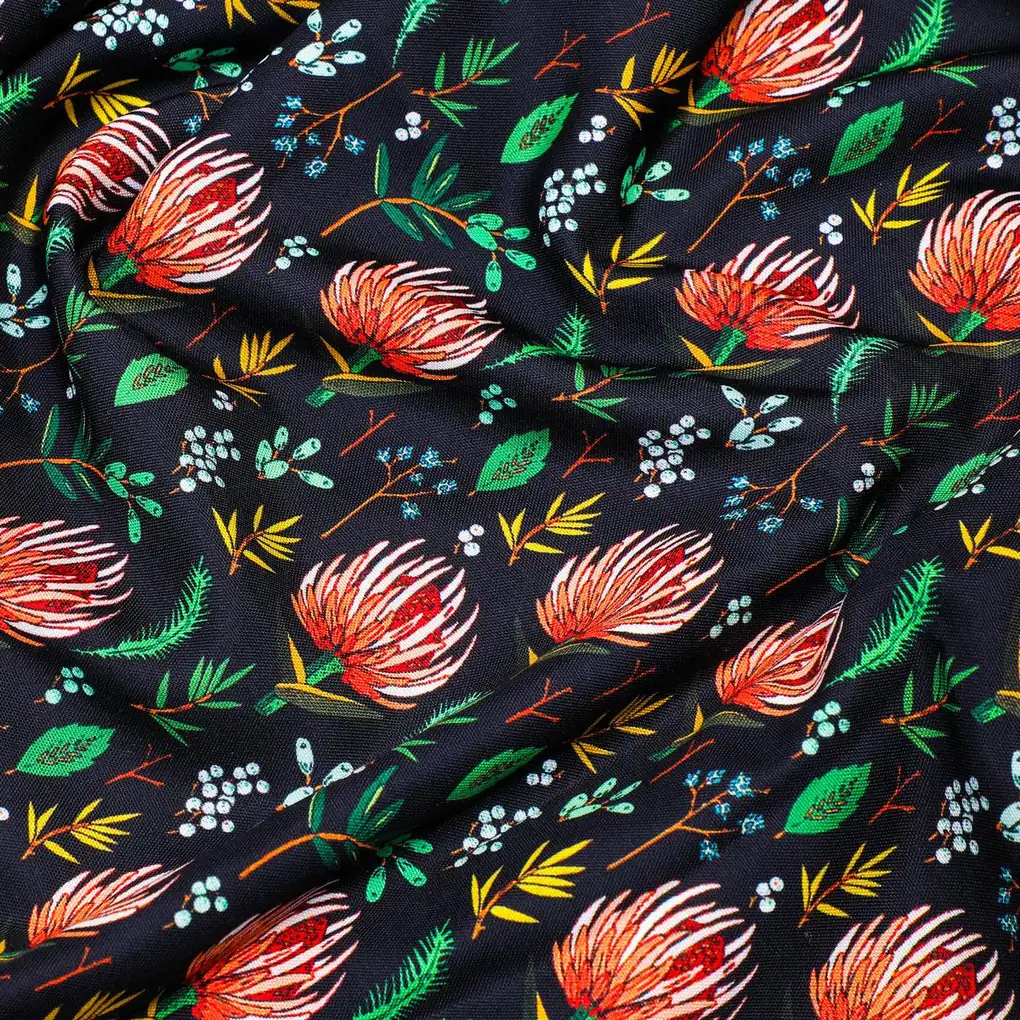 Lovely Lotus Digital Printed Fabric - Image 3