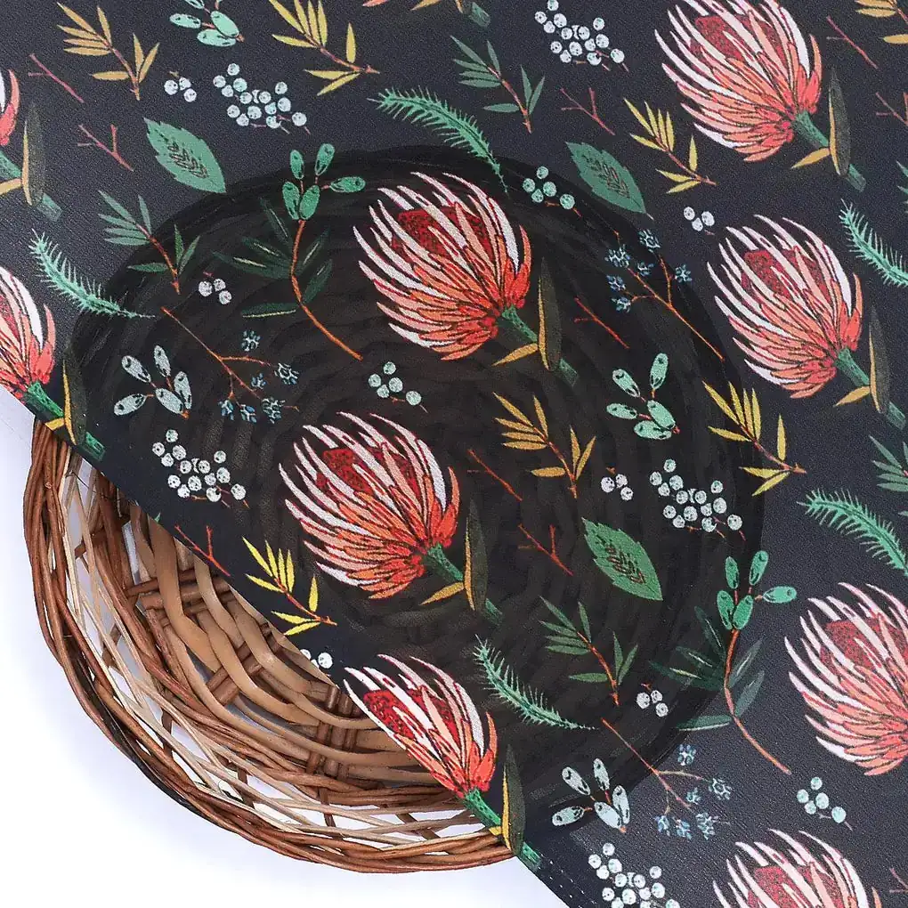 Lovely Lotus Digital Printed Fabric - Image 2