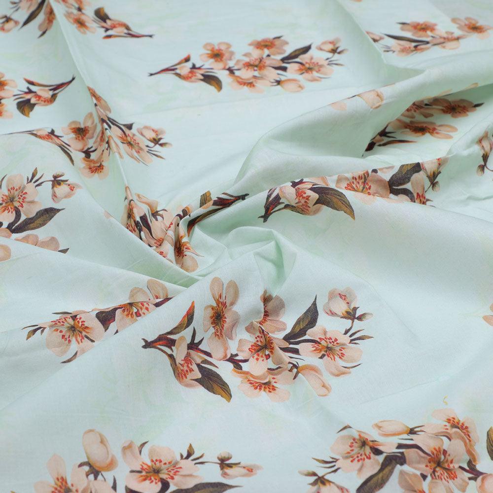 Lovely Seamless Chintz Bunch Digital Printed Fabric - Pure Cotton - Image 3
