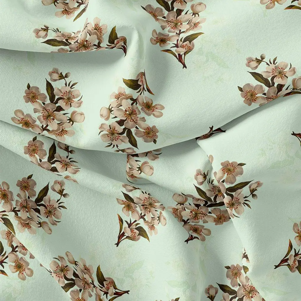Lovely Seamless Chintz Bunch Digital Printed Fabric - Crepe - Image 3