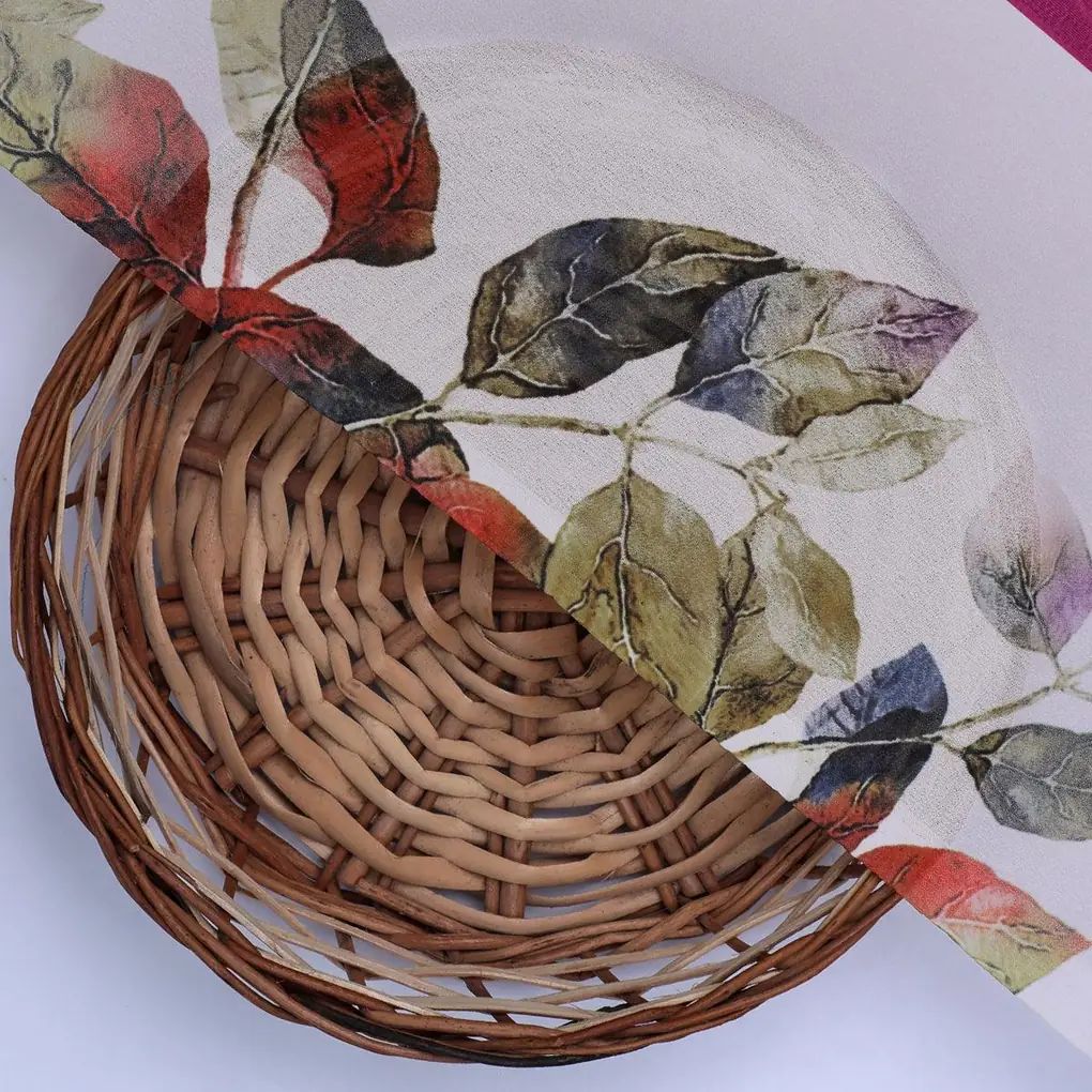 Lovely Small Goat Willow Leafs Digital Printed Fabric - Weightless - Image 3