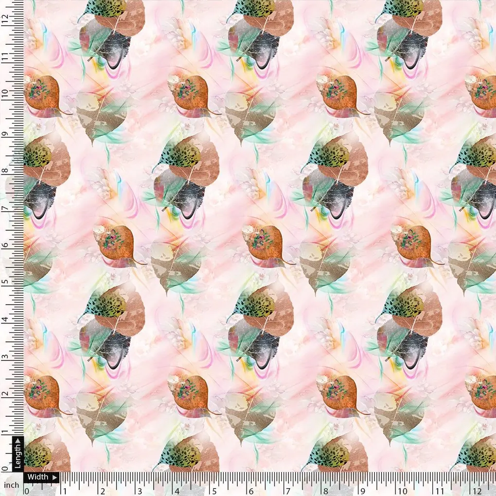 Lovely Small Leaved Lime Digital Printed Fabric - Image 4