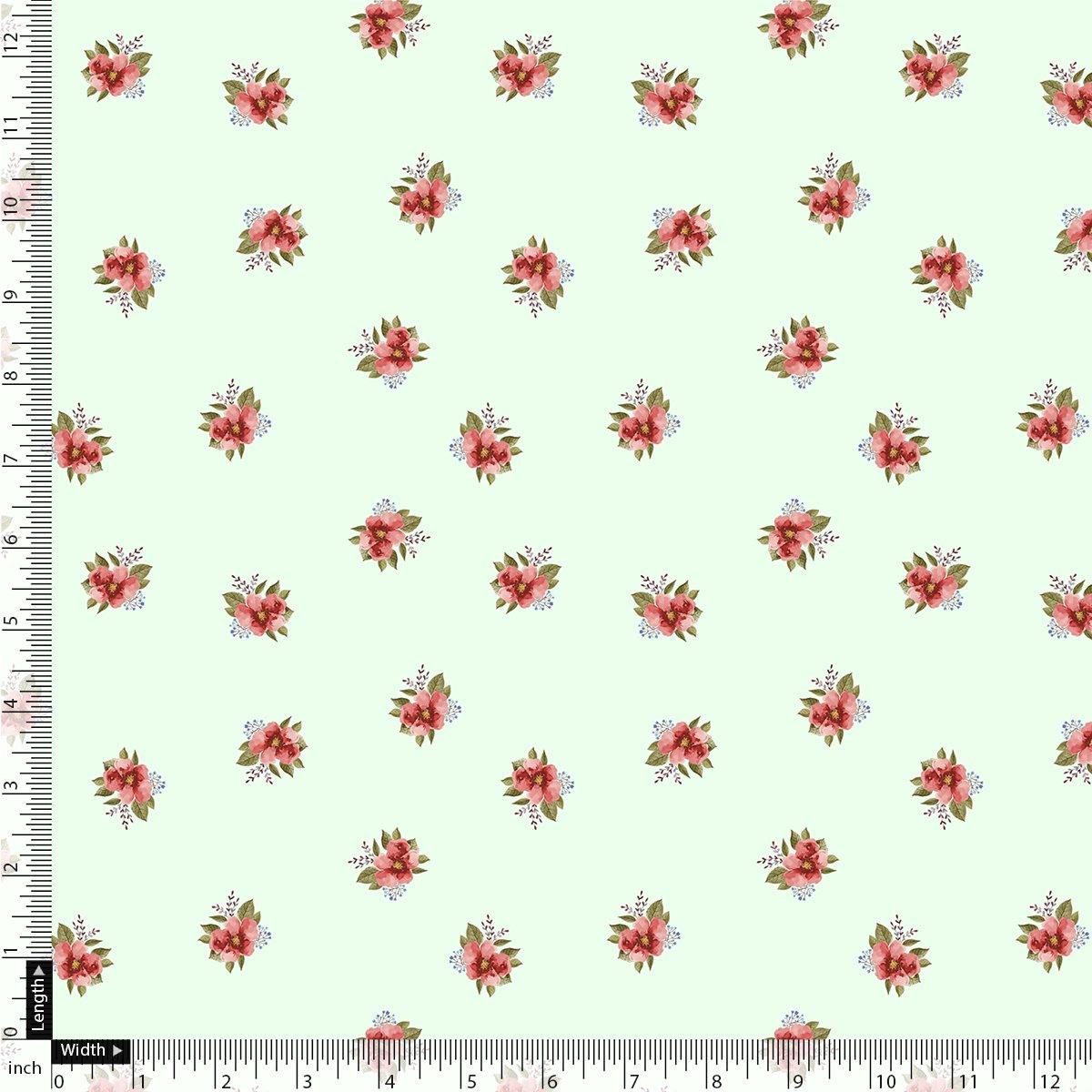 Lovely Tiny Orchid Repeat Digital Printed Fabric - Image 4
