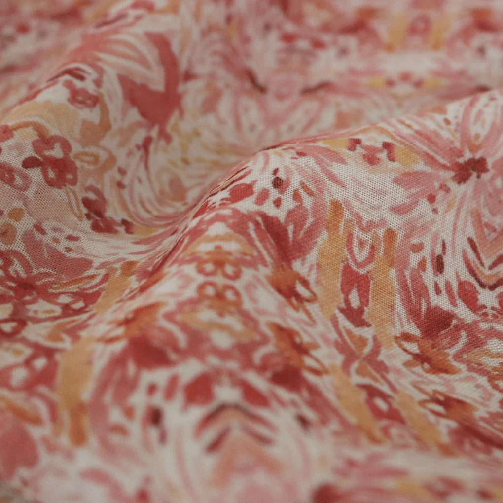 Lovely Watercolour Seamless Multi Pattern Digital Printed Fabric - Linen - Image 3