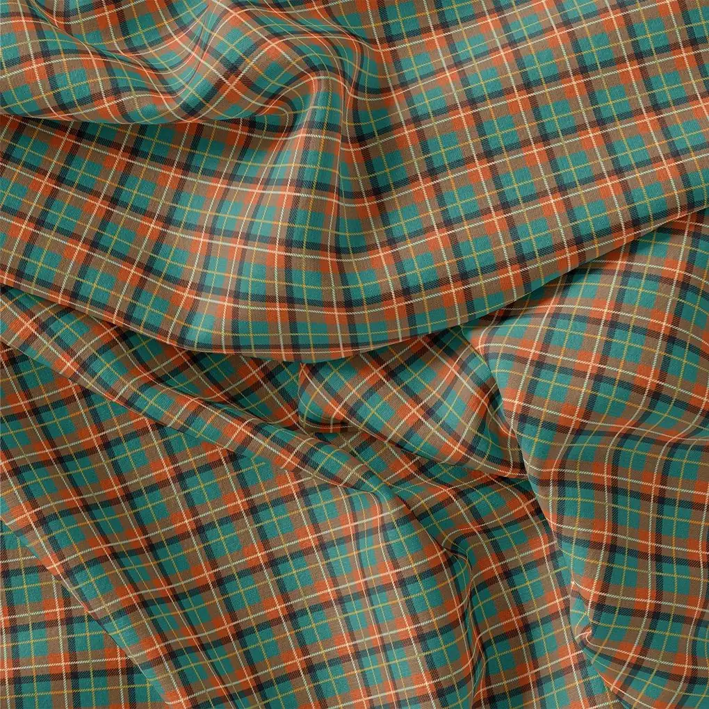 Mini Check Patterns Digital Printed Fabric - Image 3