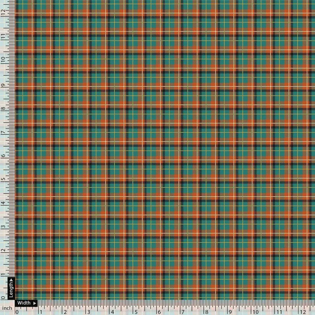 Mini Check Patterns Digital Printed Fabric - Image 4