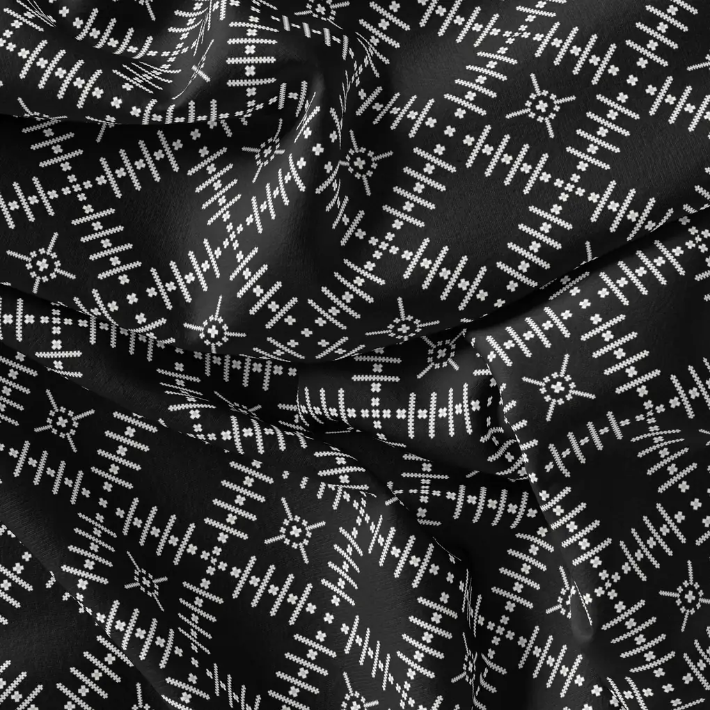 Morden Digital Art Of Doted Lining Digital Printed Fabric - Image 3