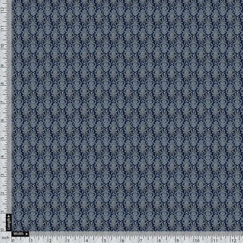 Morden Ogee Seamless Repeat Digital Printed Fabric - Pure Georgette - Image 4