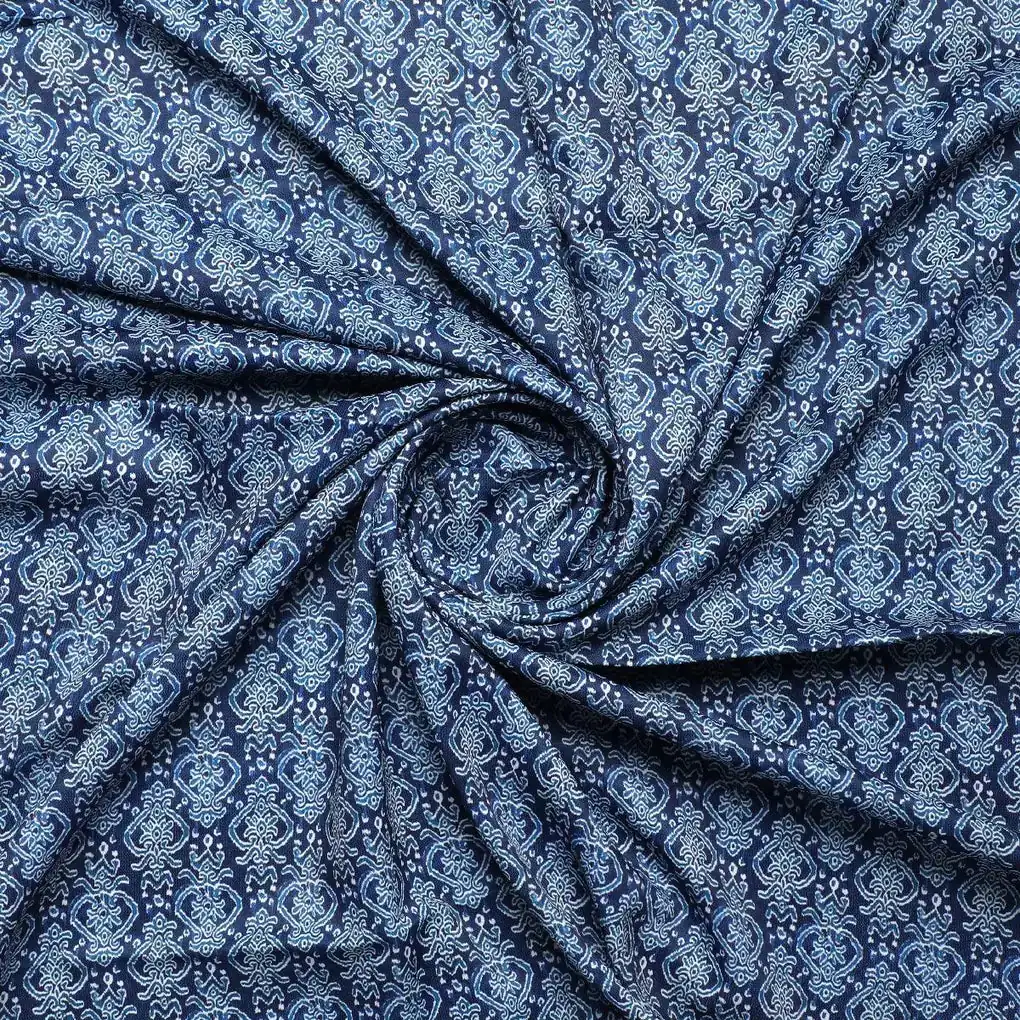 Morden Ogee Seamless Repeat Digital Printed Fabric - Rayon - Image 2