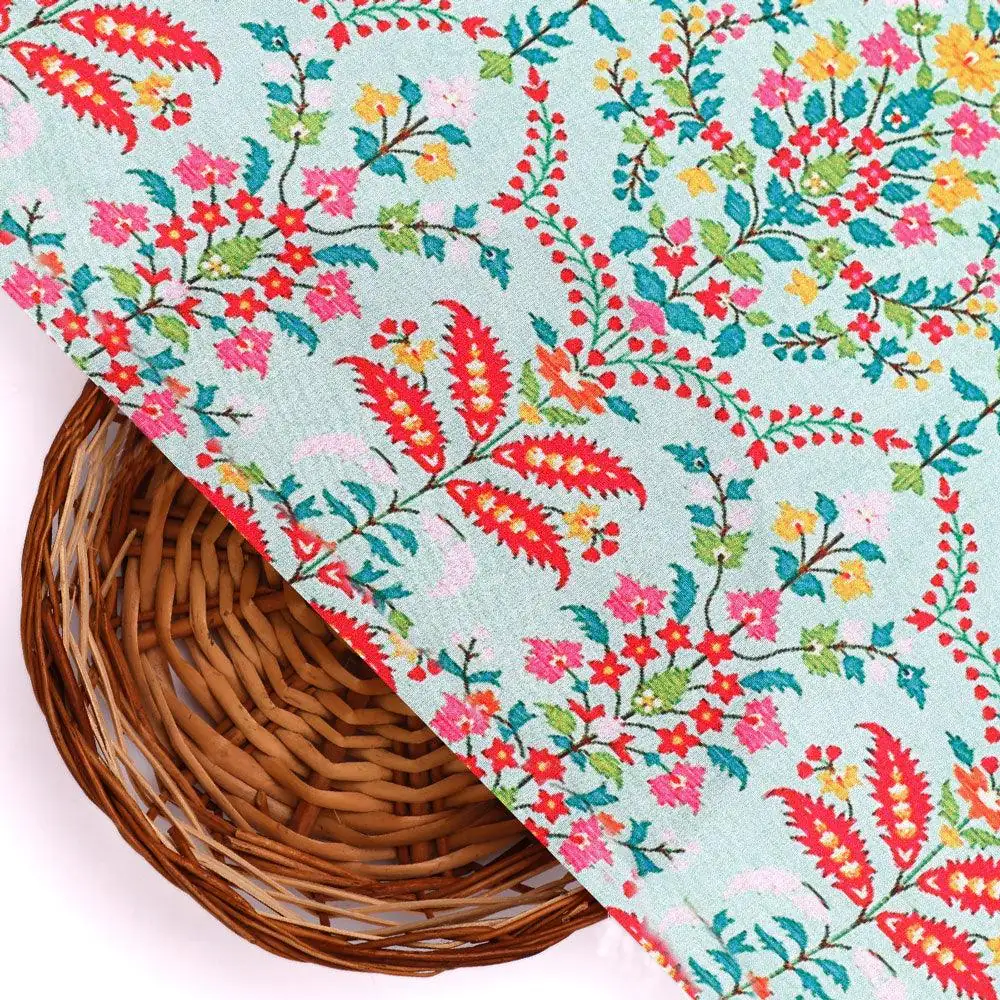 Morden Paint Of Art Multicolour Digital Printed Fabric - Image 2