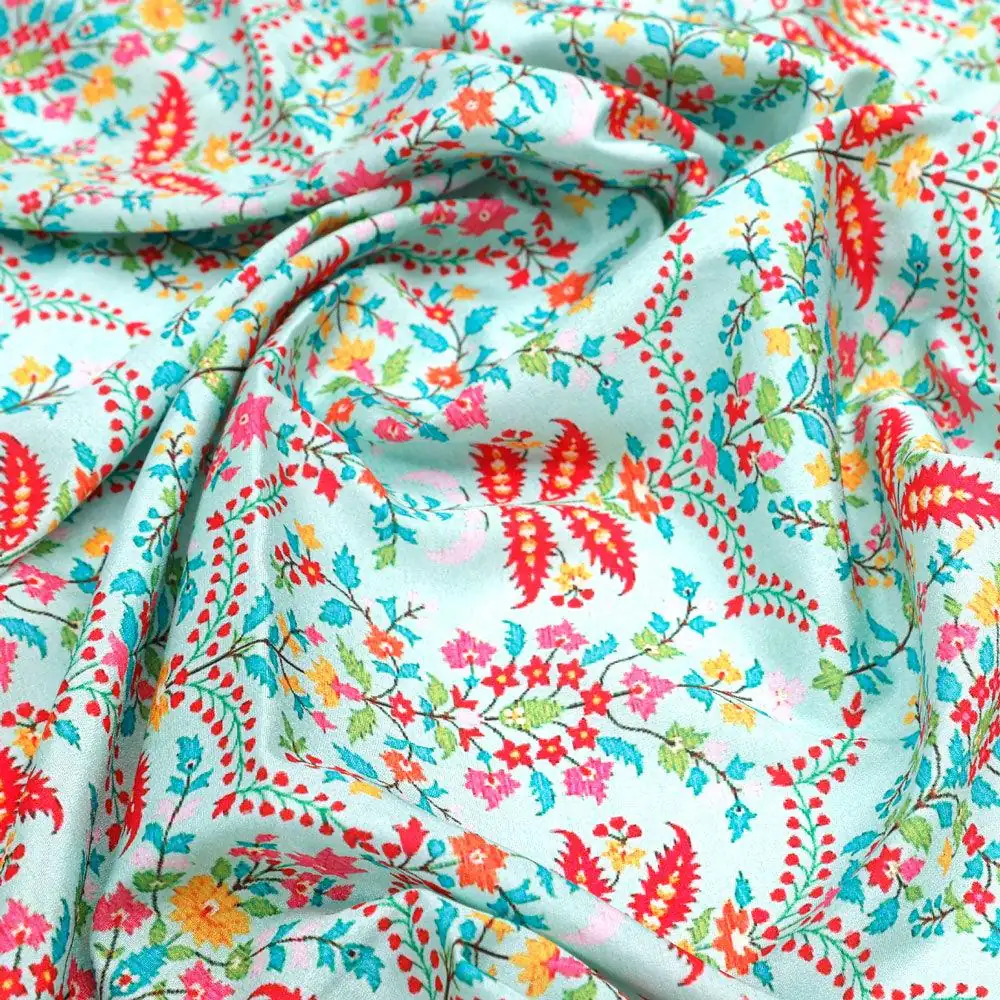 Morden Paint Of Art Multicolour Digital Printed Fabric - Image 3