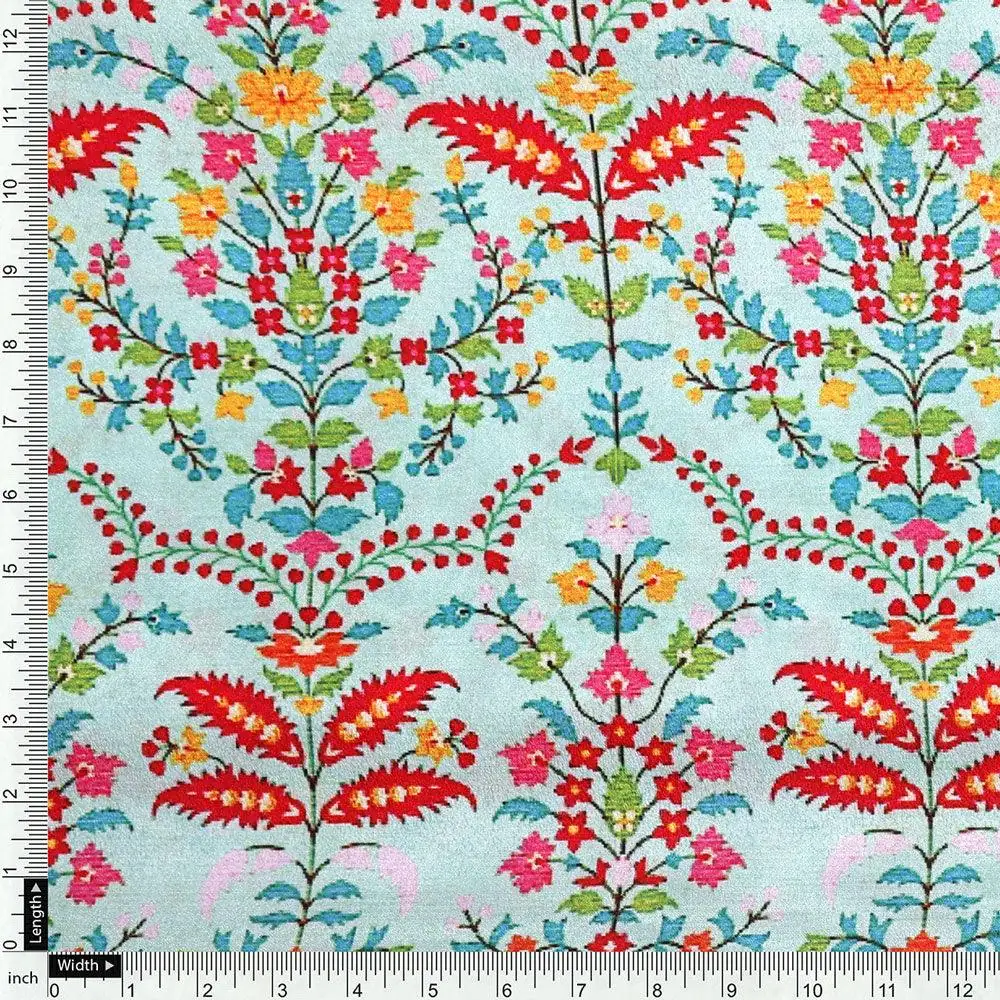 Morden Paint Of Art Multicolour Digital Printed Fabric - Image 4