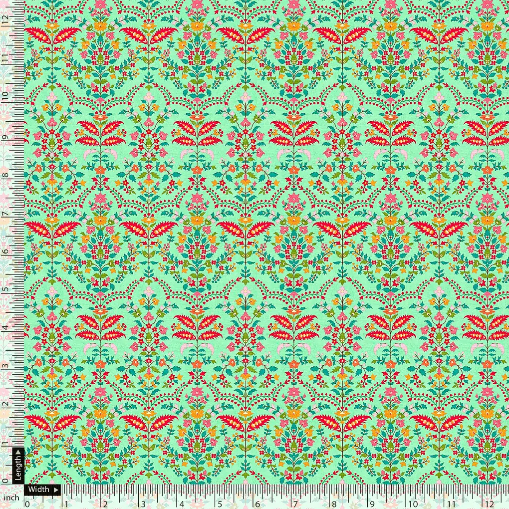 Morden Paint Of Art Multicolour Digital Printed Fabric - Pure Chiffon - Image 4