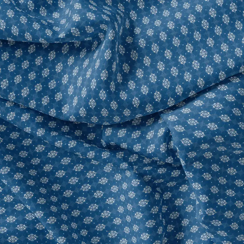 Morden Repeat Bird Eyes Pattern Digital Printed Fabric - Image 3