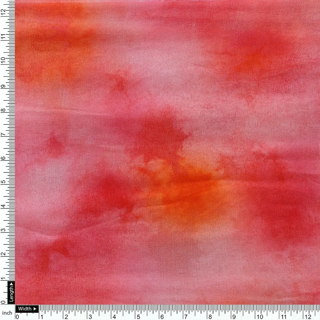 Morden Spotted Pink & Orange Digital Printed Fabric - Pure Chiffon - Image 4
