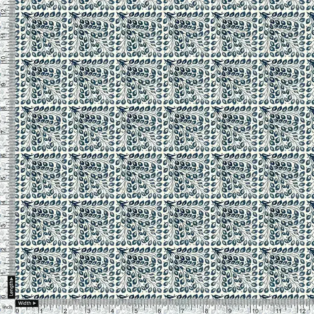 Morpich Block Digital Printed Fabric  - Pure Chiffon - Image 4