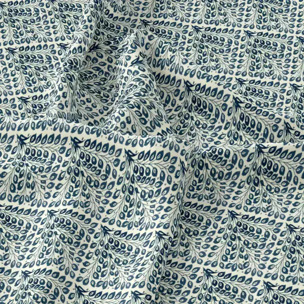 Morpich Block Digital Printed Fabric  - Pure Cotton - Image 3