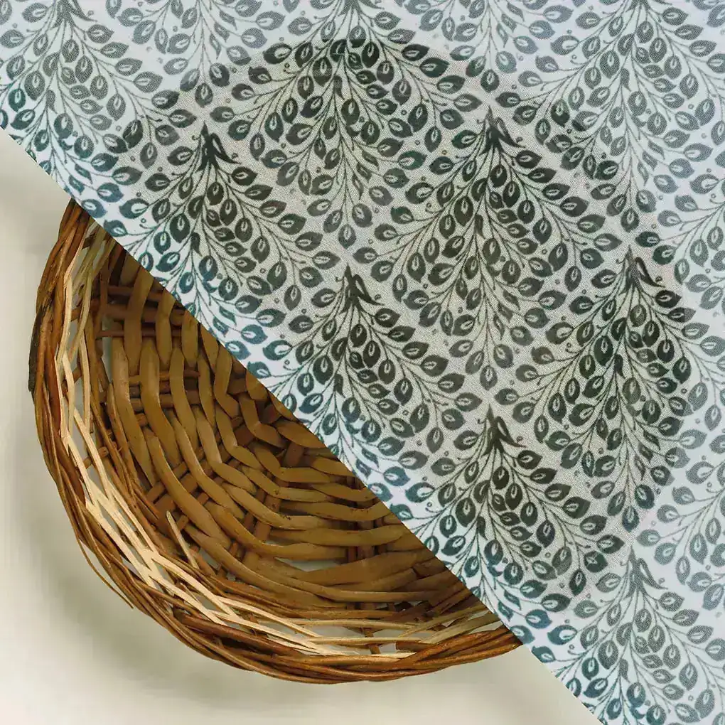 Morpich Block Digital Printed Fabric  - Weightless - Image 3