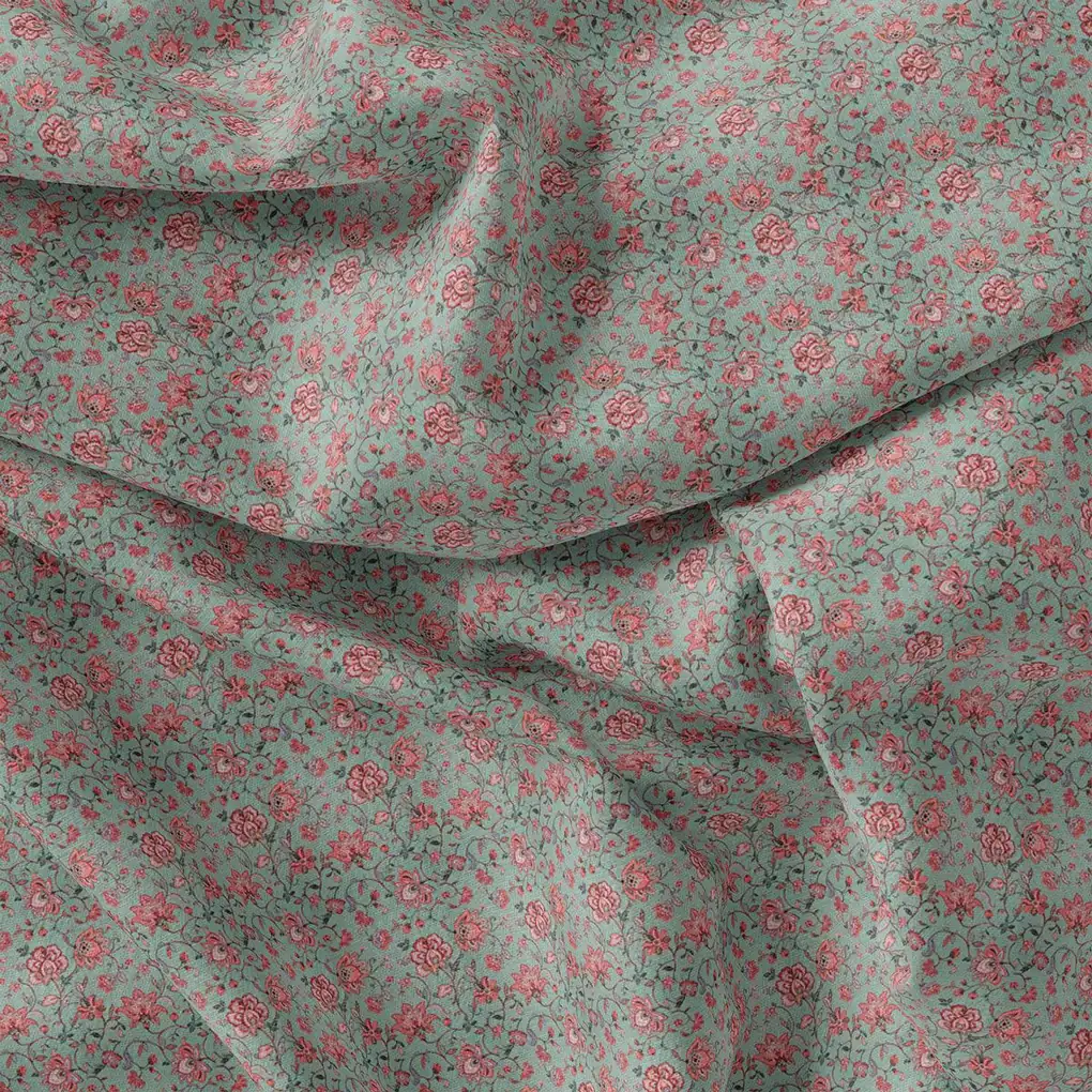 Mossy Bench Liberty Weightless Printed Fabric - Image 4