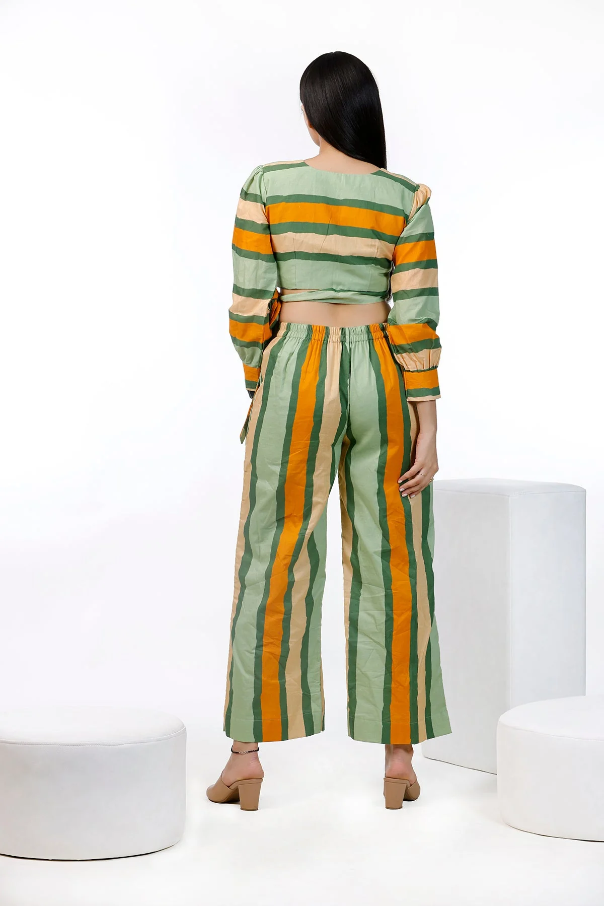 Multi Color Striped Top And Pant - Image 3
