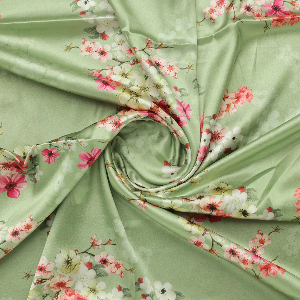 Multi Colour Tiny Beautiful Chintz Printed Fabric - Japan Satin - Image 2