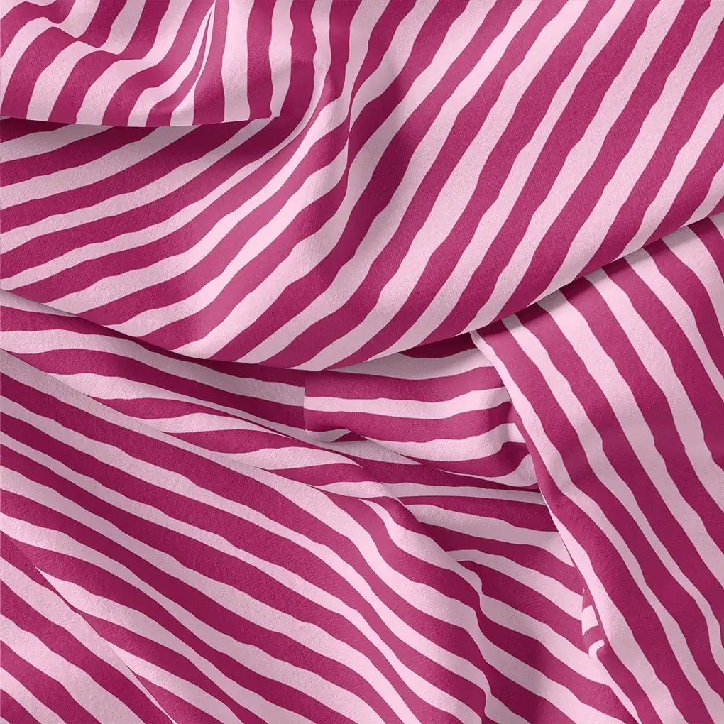 Multi Roman Strips Digital Printed Fabric - Weightless - Image 3