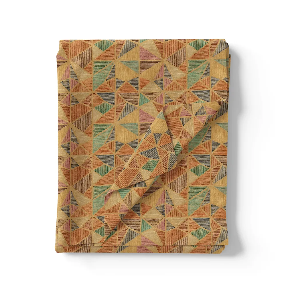Multicolor Abstract Pure Georgette Printed Fabric Material - Image 3
