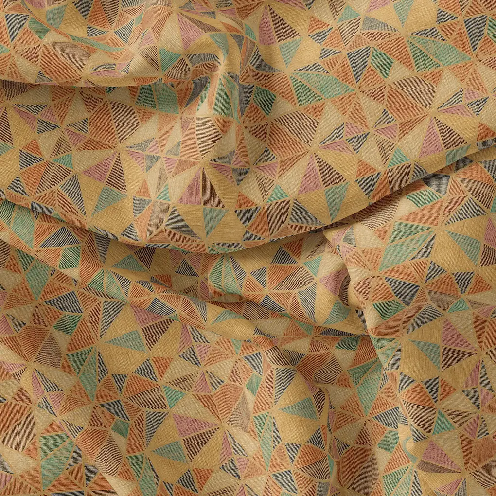 Multicolor Abstract Pure Georgette Printed Fabric Material - Image 4