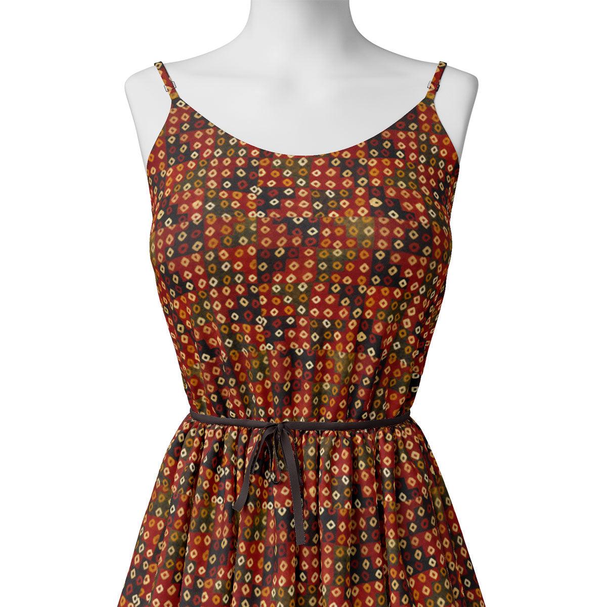 Multicolor Doted Weightless Printed Fabric - Image 2