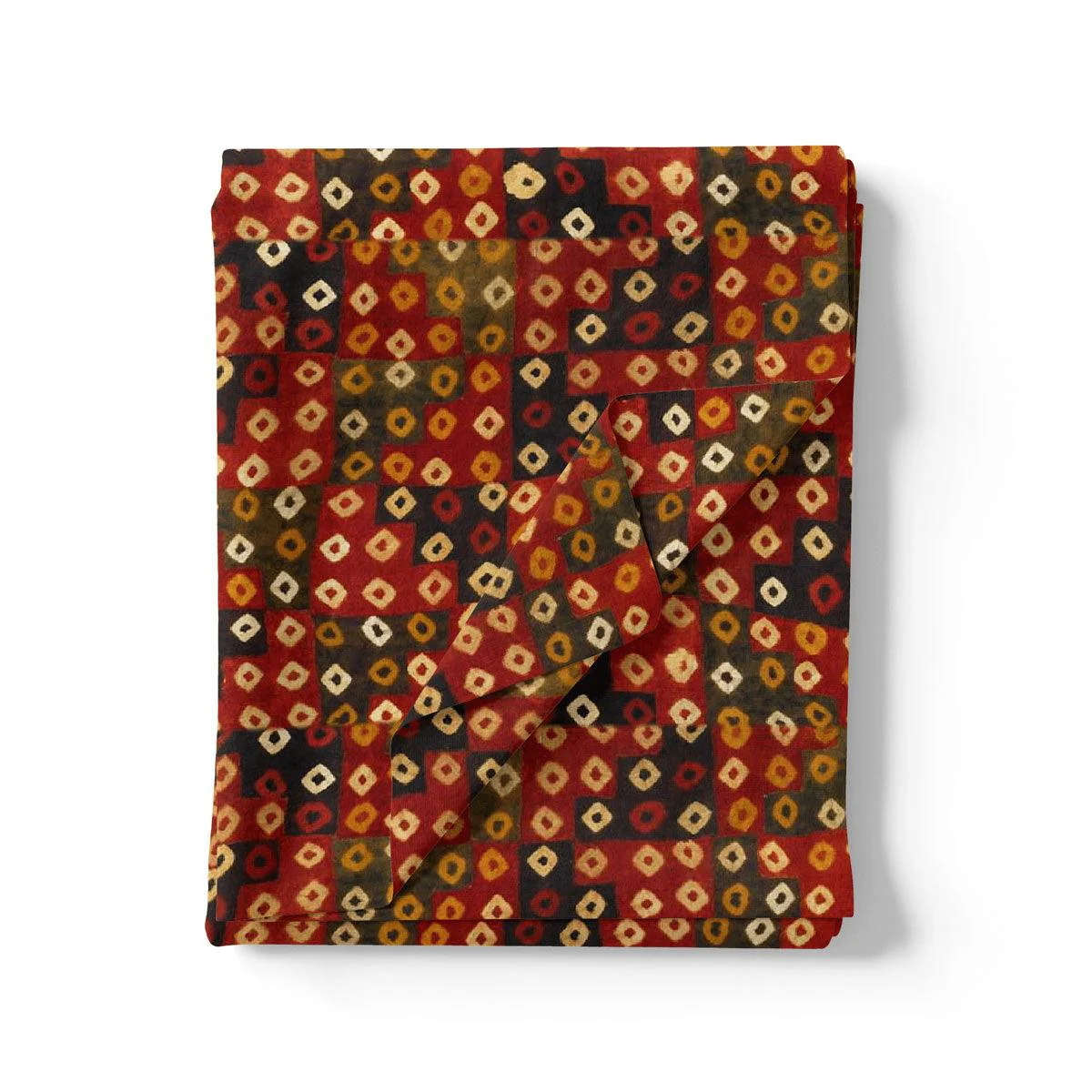 Multicolor Doted Weightless Printed Fabric - Image 3
