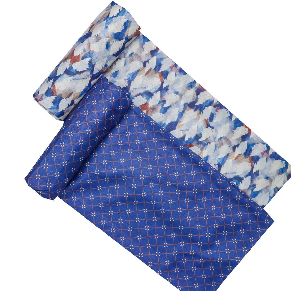 Multicolor Mul Cotton Printed Unstitched Fabric Set (5 Meter Set) - Image 4