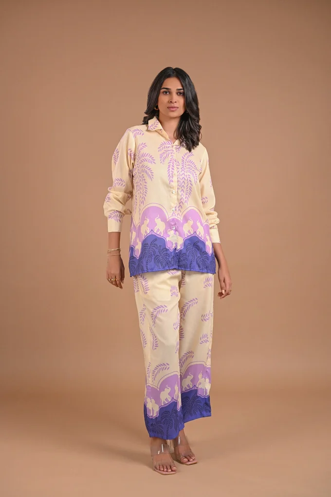 Muslin Printed Co-ord Set - Image 5