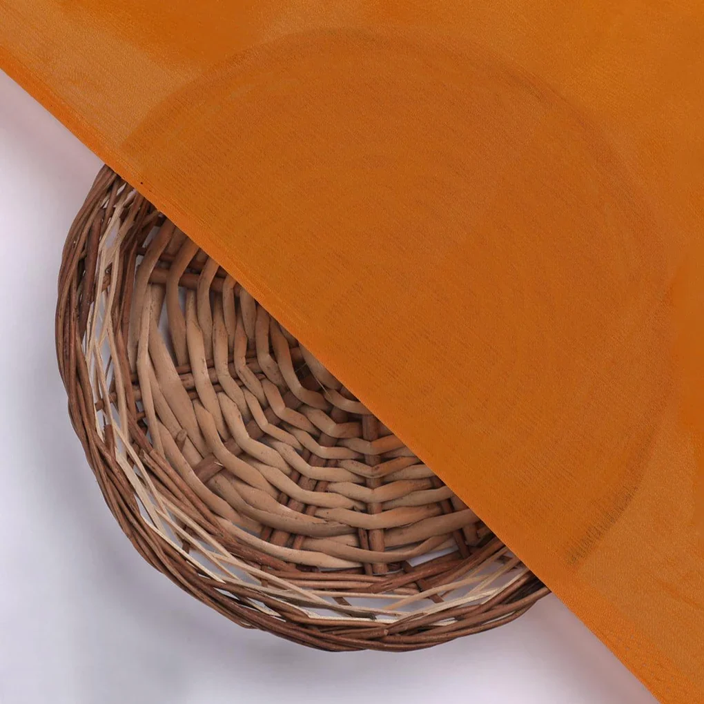 Mustard Yellow Colour Pure Chinon Plain Dyed Fabric - Image 2