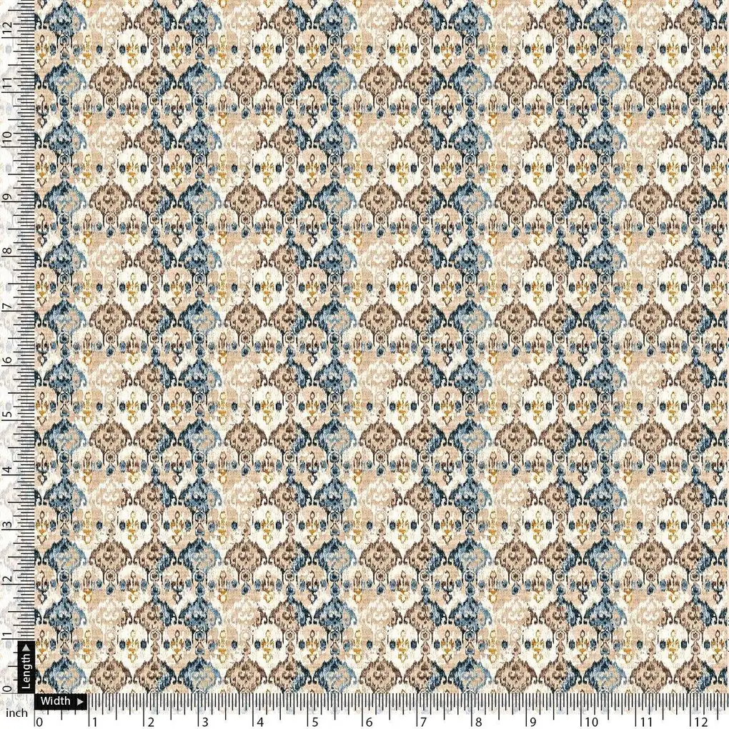 Old And Vintage Creative Digital Printed Fabric - Pure Cotton - Image 4